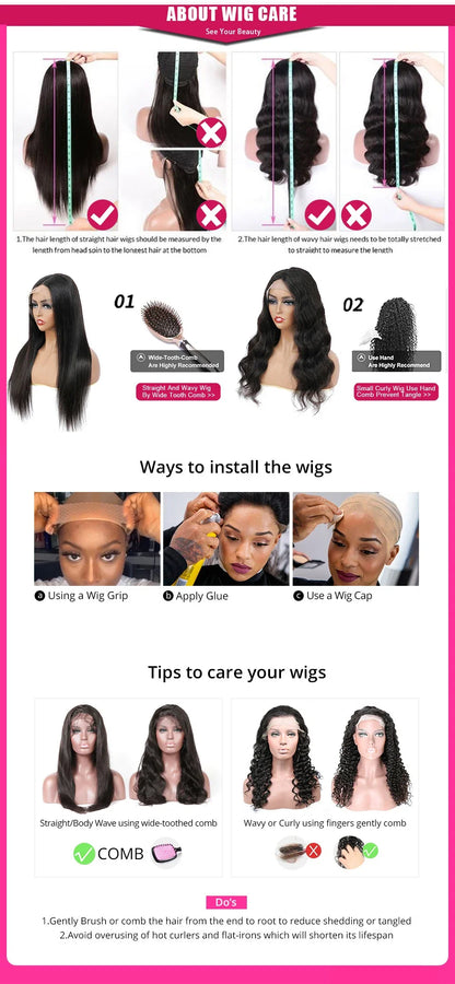 Side Part Pixie Cut Straight Wig Virgin Human Hair Natural Color