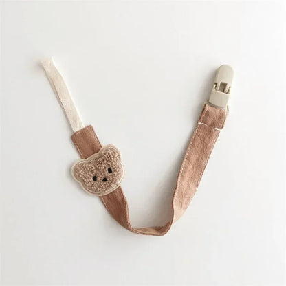 Cute Bear Baby Pacifier Chain Clip Holder