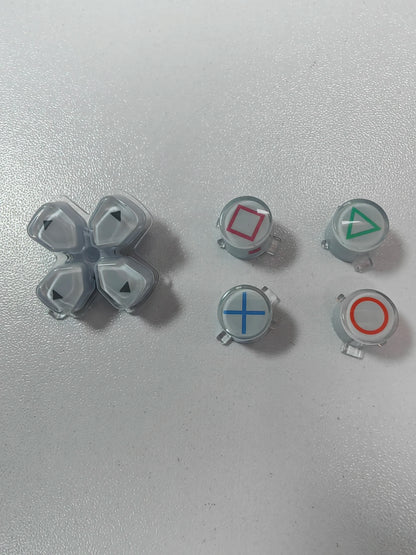 Customized PS5 Button with Shell and Retro Style