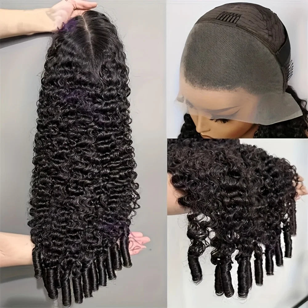 13x6 Lace Frontal Wig Burmese Curly Human Hair