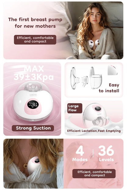 MAMIJOY Wearable Electric Breast Pump 2PCS BPA Free