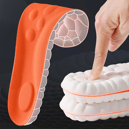 Latex Shock Absorbing Insoles with Arch Support