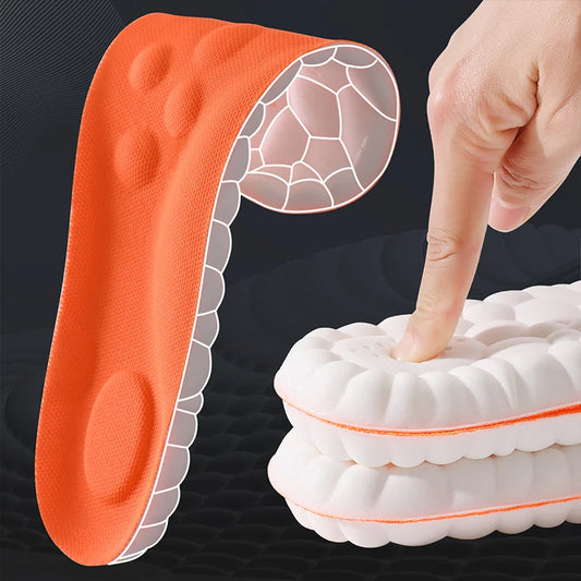 Latex Shock Absorbing Insoles with Arch Support