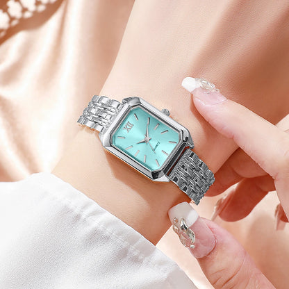 Fashion Rectangle Women Quartz Watch Bracelet Set