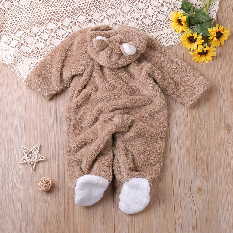 Humor Bear Winter Long Sleeve Baby Romper