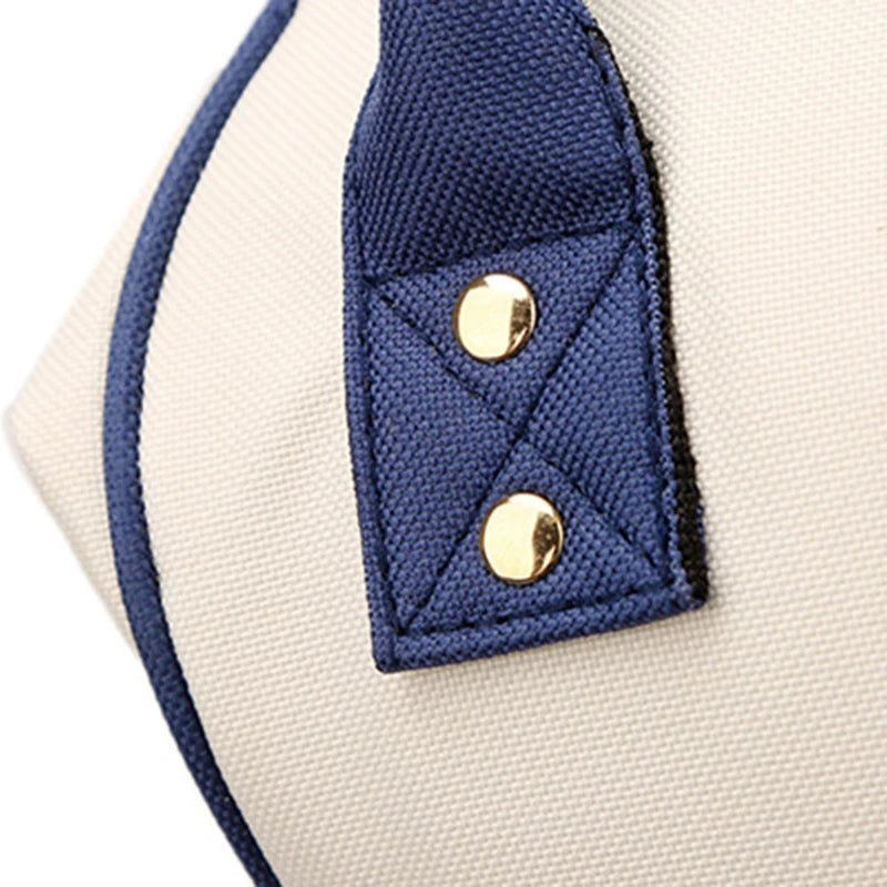 Large Capacity Canvas Diaper Bag Backpack
