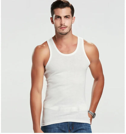 Men's Cotton Sports Skinny Vest Sleeveless Top