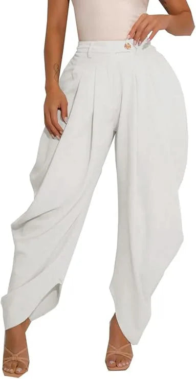 Women High Waist Loose Jogger Pants Casual Trousers