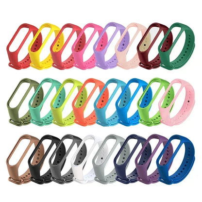 Silicone Watch Strap for Xiaomi Mi Band 3 4 5 6 7