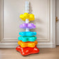 Montessori Rotating Rainbow Tower Baby Stacking Puzzle Toys