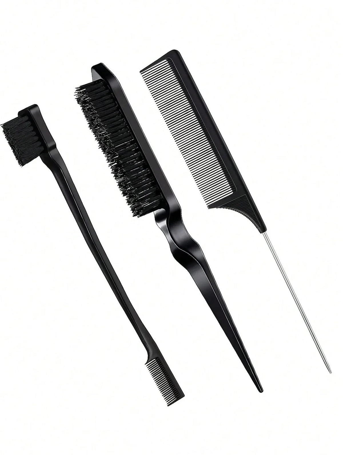 3pcs Styling Comb Set with Hair Brush and Edge Brush