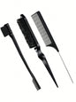 3pcs Styling Comb Set with Hair Brush and Edge Brush