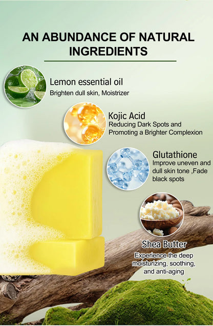 WK JALY Whitening Lemon Soap with Glutathione and Shea Butter