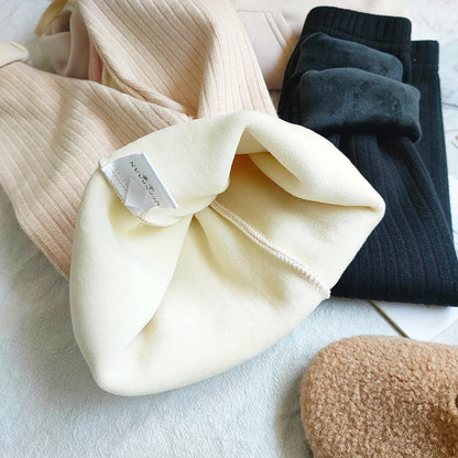 Warm Cashmere Pants for Girls Plus Velvet Trousers