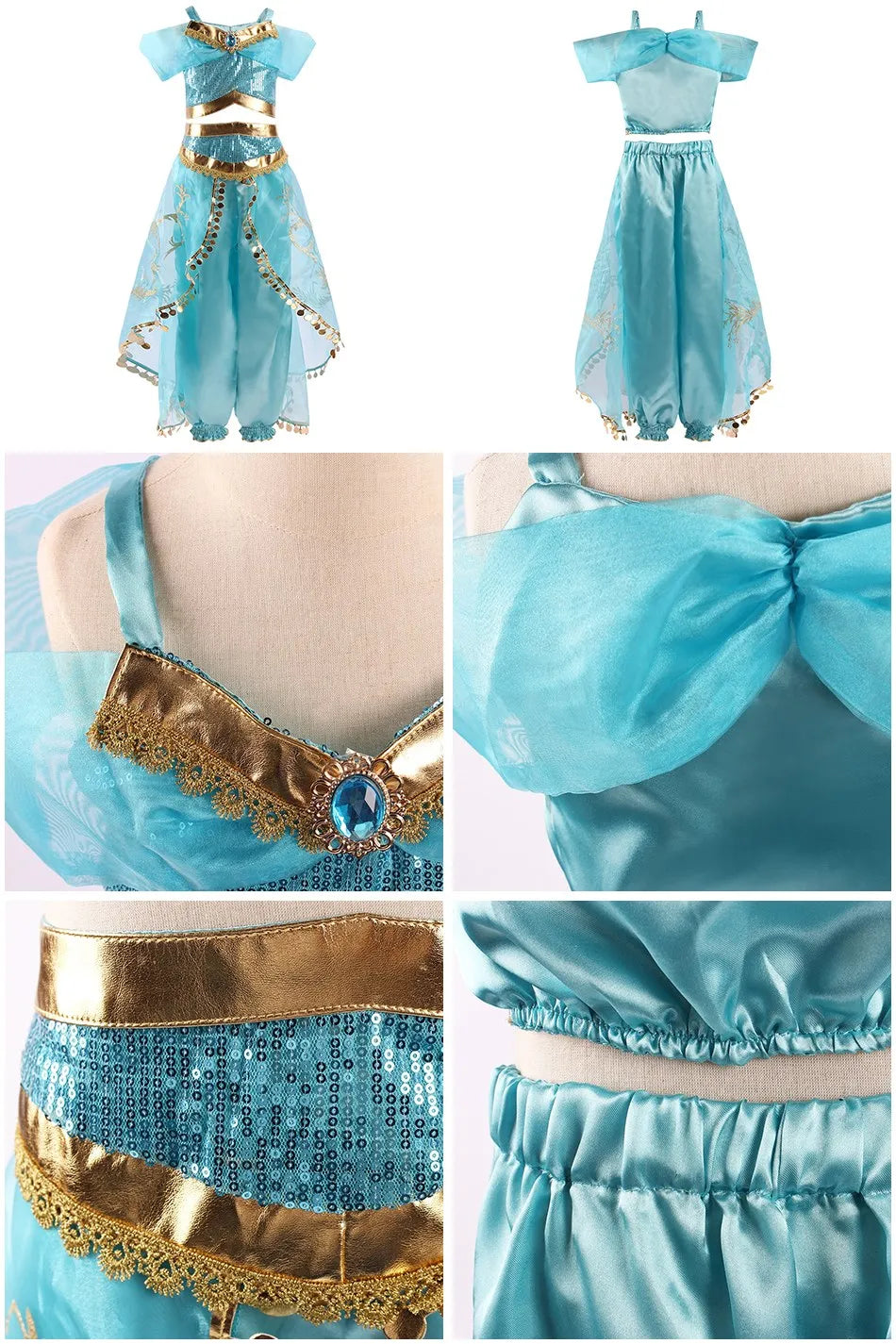 Kids Princess Dress Cinderella Cosplay Costume for Girls
