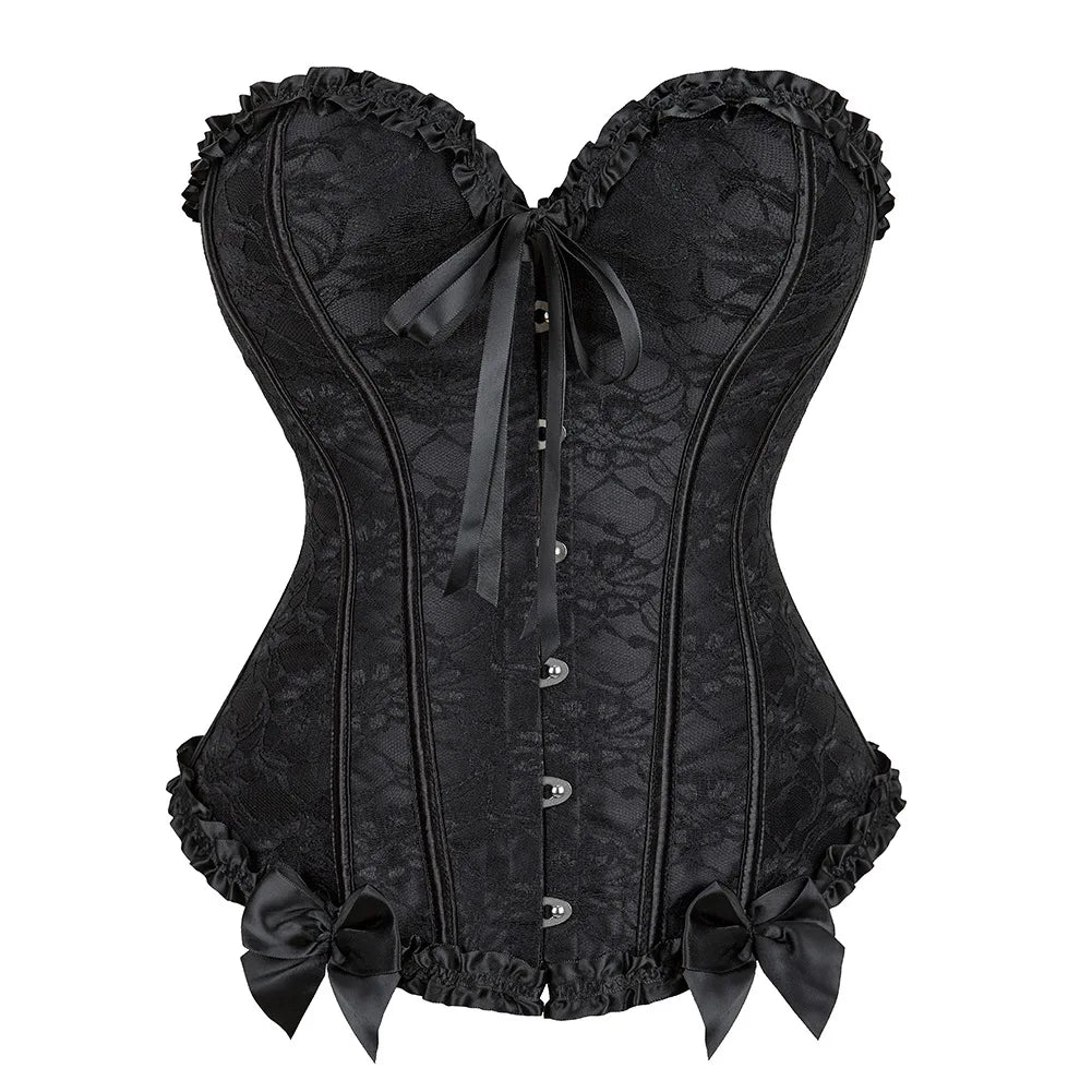 Gothic Lace Up Corset Shapewear for Women