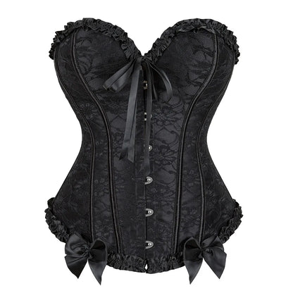 Gothic Lace Up Corset Shapewear for Women