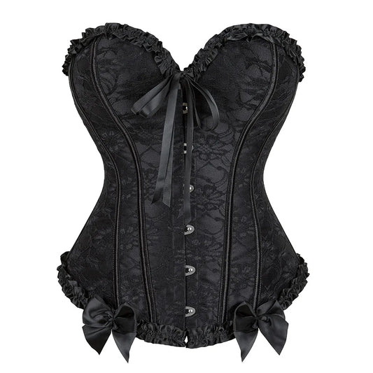 Gothic Lace Up Corset Shapewear for Women