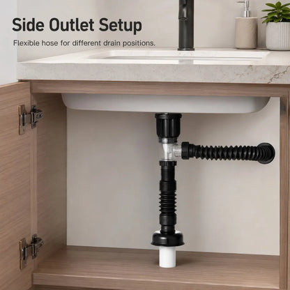 Kitchen Sink Drain Kit ABS and Stainless Steel