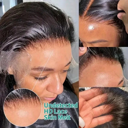 Brazilian Straight Human Hair Wig 13x4 Transparent Lace