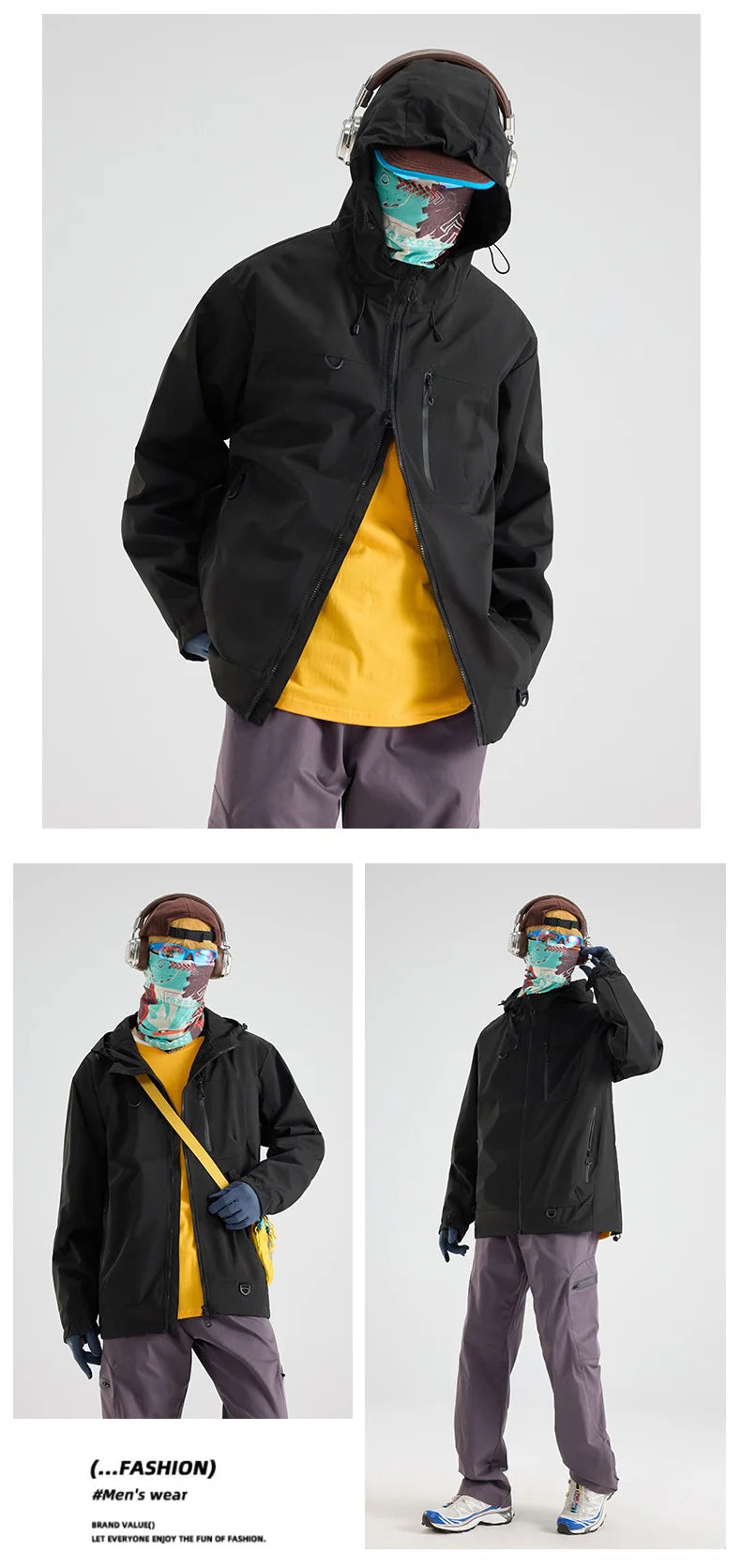 Unisex Waterproof Hiking Jacket Windbreaker