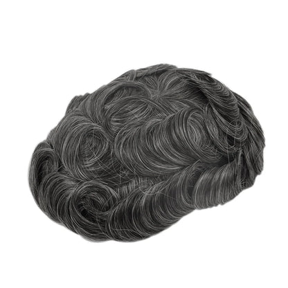Topunique Swiss Lace Men Toupee Hair Replacement System