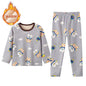 Children's Cartoon Printed Thick Warm Underwear Set