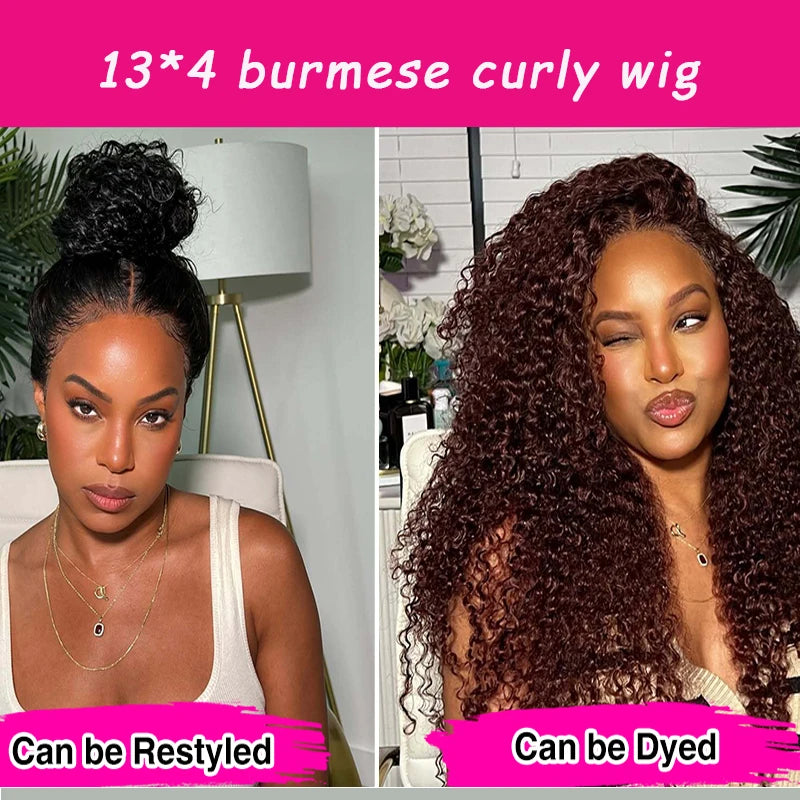 Deep Wave Bob Wig Human Hair Lace Front Short Curly