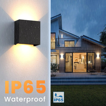 Modern LED Wall Sconces Black Aluminum Up Down Light