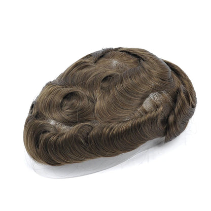 Topunique Swiss Lace Men Toupee Hair Replacement System