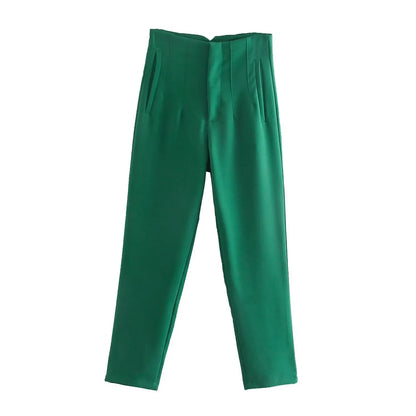 Koekop High Waist Pencil Trousers for Women