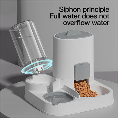 Automatic Cat Water Dispenser & Feeder