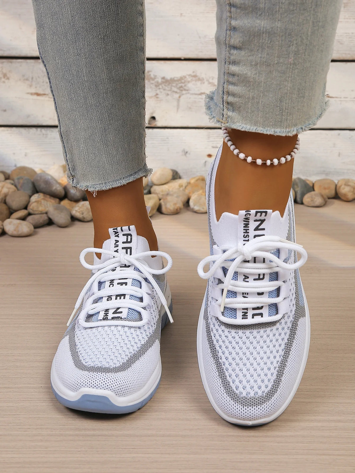 Women's Double-Color Canvas Work Sneakers