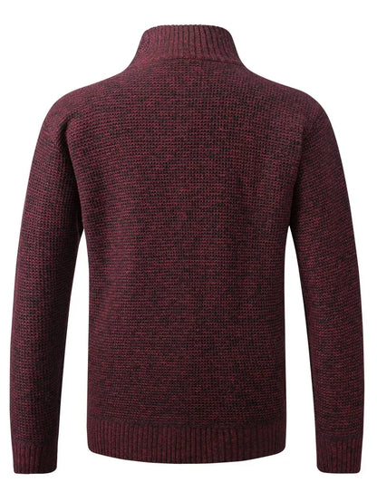 Men's Slim Fit Stand Collar Zipper Jacket