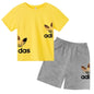 Kids Casual O-neck T-shirt and Pants Set