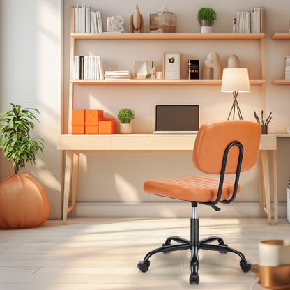 Height Adjustable PU Leather Office Desk Chair