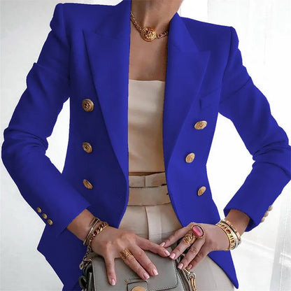 Casual Long Sleeve Women Blazer Office Jacket