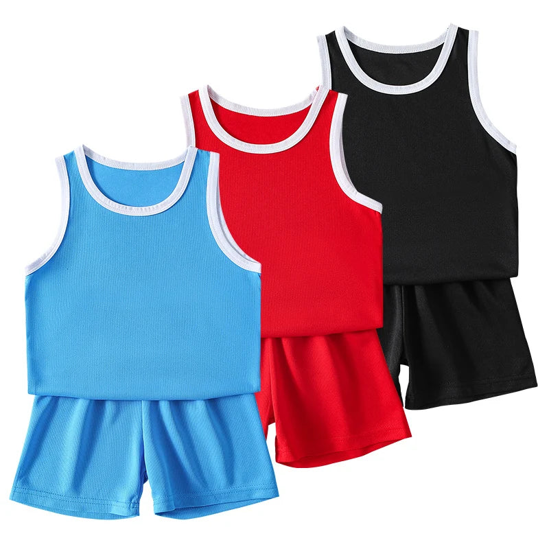 Children's Quick-Drying Sports Suit Casual Mixed Color Set
