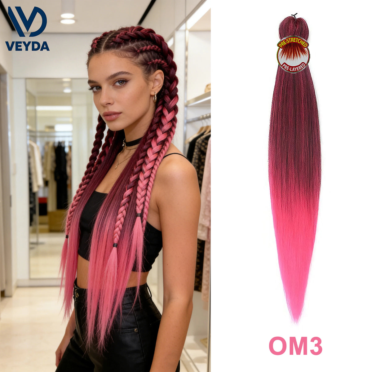 26 Inch Kanekalon Jumbo Box Crochet Hair Extensions