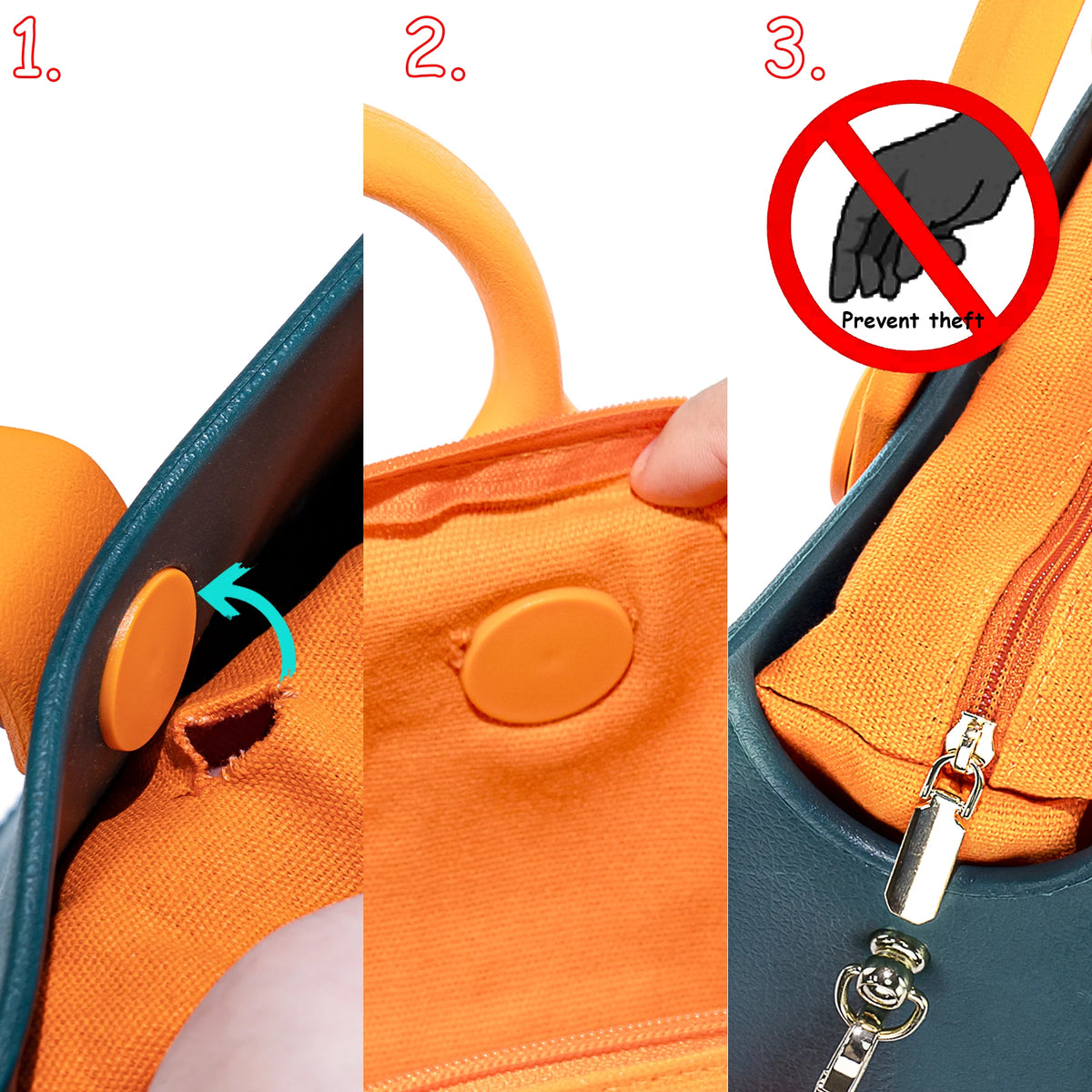 EVA Casual Waterproof Tote Bag for Women