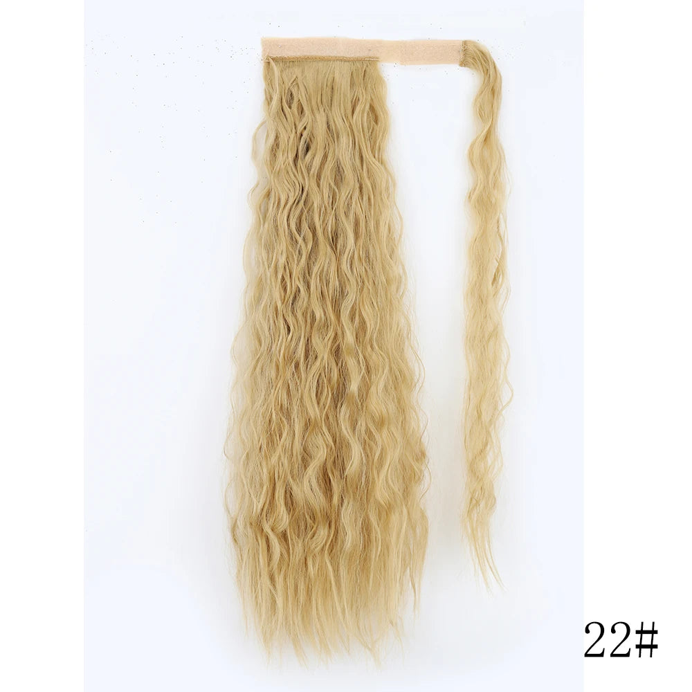 Long Straight Clip-in Ponytail Hair Extension Black