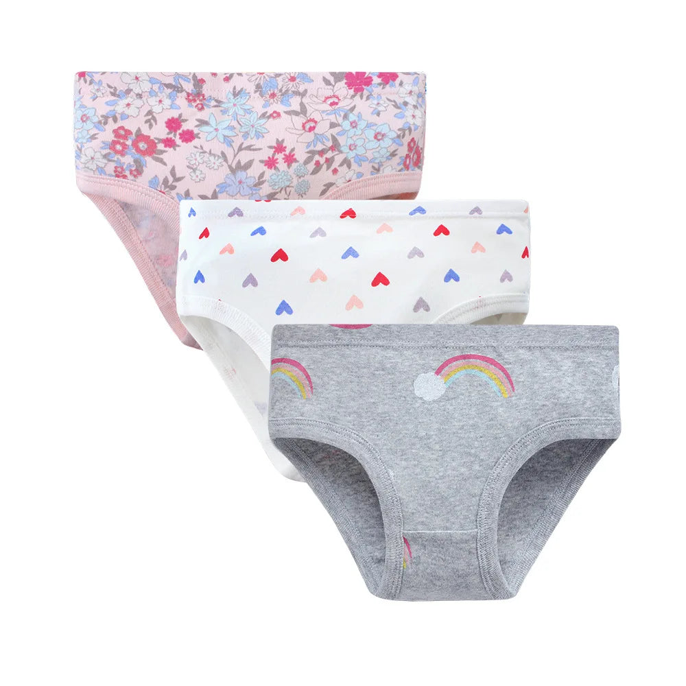 Children's Girls Cotton Unicorn Print Panties