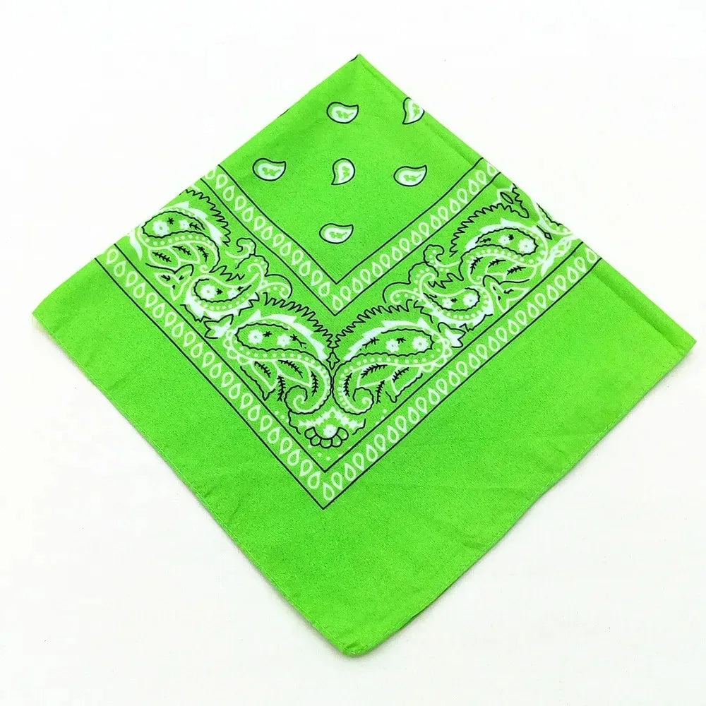 Unisex Polyester Paisley Bandana Hair Wrap