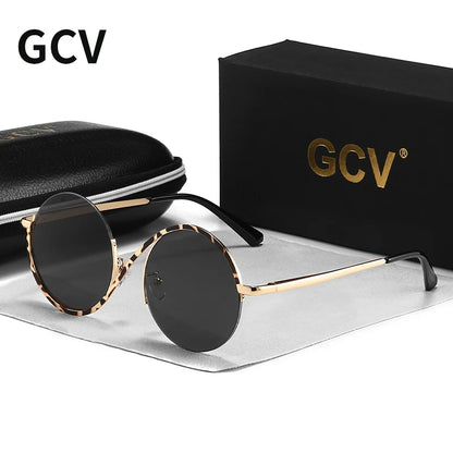 Gorgeous Round Frame Women Sunglasses in Metal