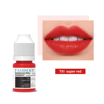 FAMISOO 5ML Permanent Makeup Pigment for Lips and Eyebrows