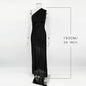 Ticketsx Off Shoulder Backless Slim Long Dress