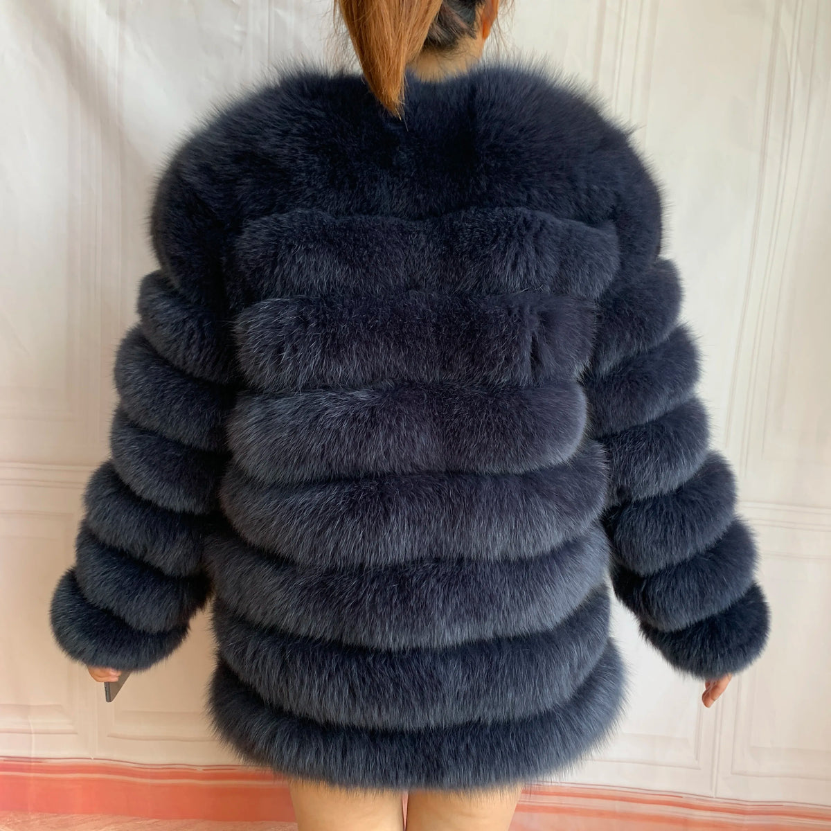 4in1 Real Fox Fur Coat for Women