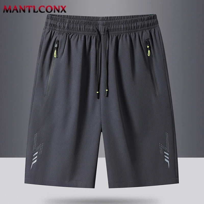 Men's Casual Running Shorts Black Gray Polyester