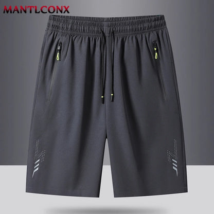 Men's Casual Running Shorts Black Gray Polyester