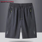 Men's Casual Running Shorts Black Gray Polyester
